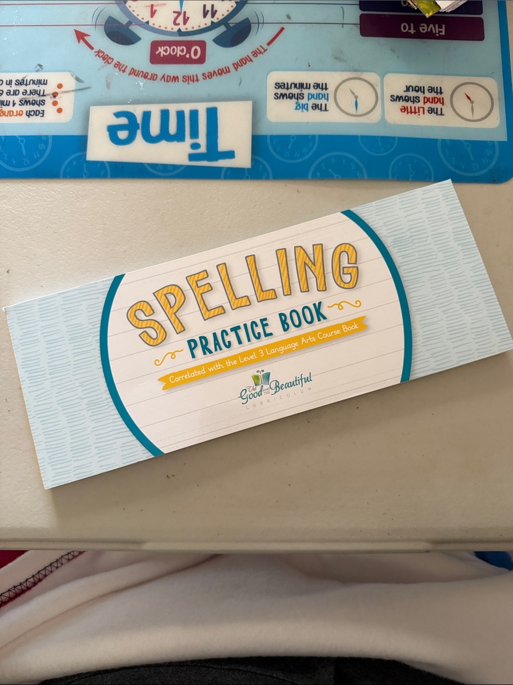 The Good and the Beautiful Spelling Practice Book - Blue/Yellow